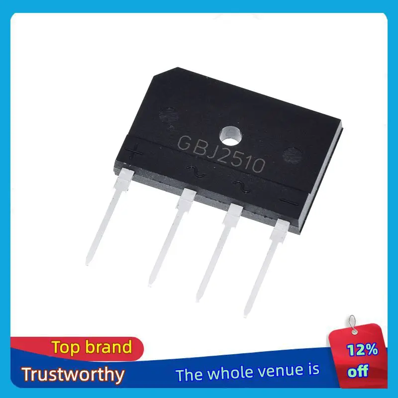 TZT 5/10 قطعة 25A 1000 فولت gbj2510