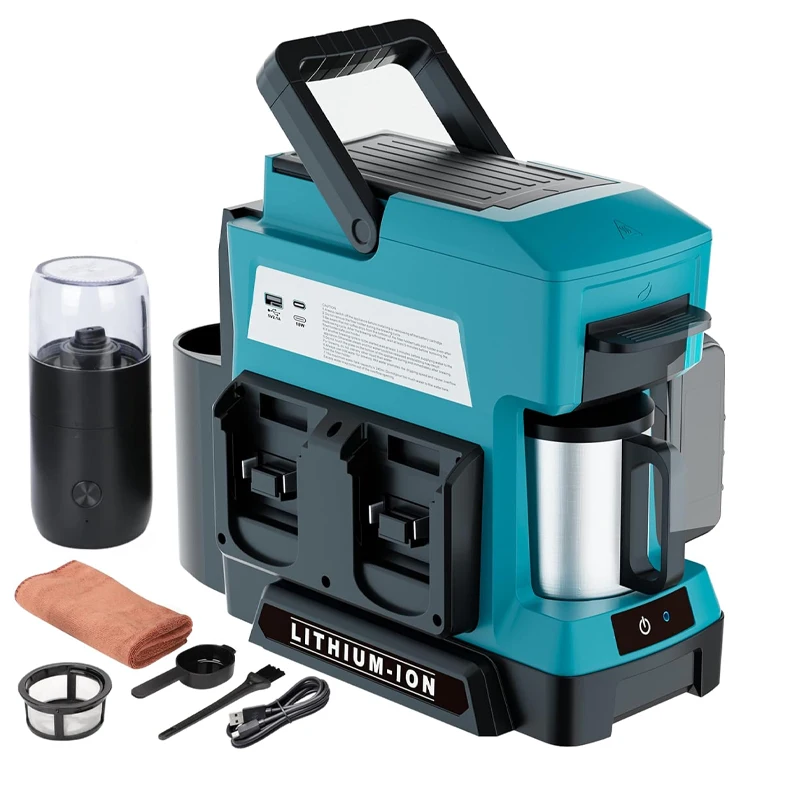 Cordless Coffee Machine Outdoor Portable Coffee Maker For Makita 18V Lithium Battery 3 Brewing Options Camping Travel
