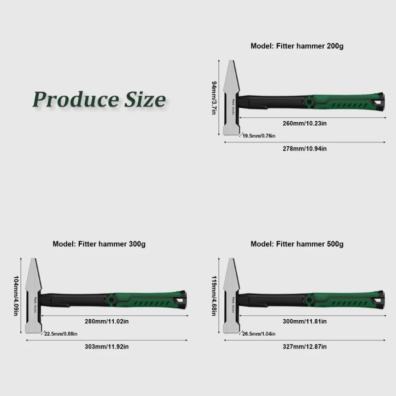 Professional Strength Steel Hammer Duckbill Hammer para melhoria da casa e trabalho elétrico com alça resistente a escorregões