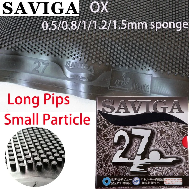 

DAWEI SAVIGA 27 Резина для настольного тенниса с мелкими частицами, длинные шипы OX, сделано в Японии, резина для пинг-понга с губкой, одобрено ITTF