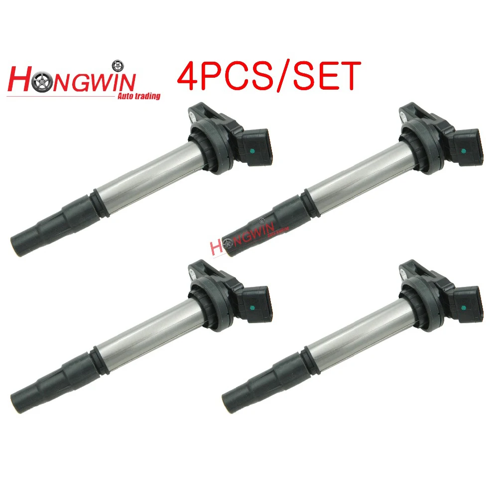 90919-02258 Set Of 4pcs New Ignition Coils Denso For Toyota Corolla ZRE152 Prius Matrix 2009 Scion IM xD 1.8L C-HR 90919 02258