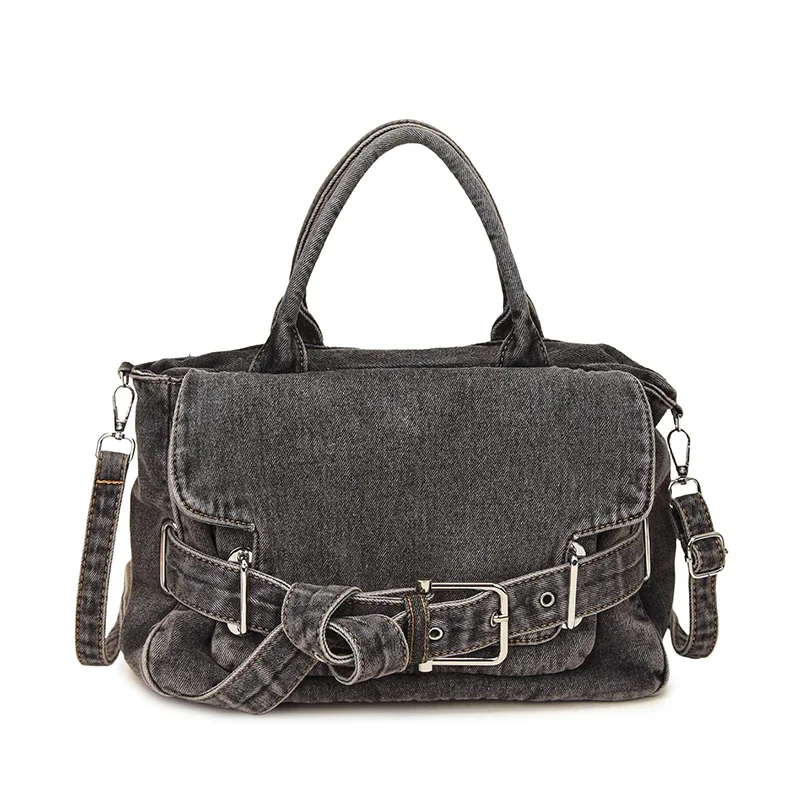 

New Solid Denim Sewing Cover Tote Bags Summer Large Capacity Versatile Shoulder Bag Hot Sale Concise Crossbody Bags for Women