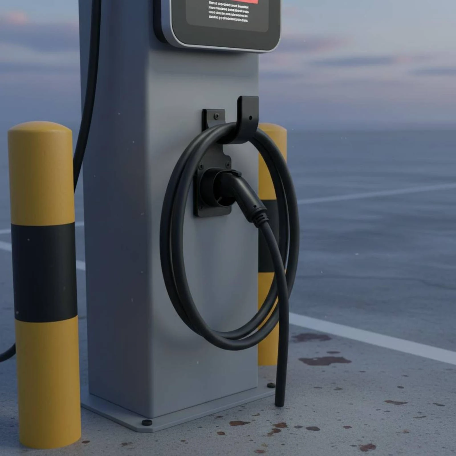 J1772 Charger Holder Secure Hold Type2 Charger Hook Mount Type1 Charging Dock Plug Protection Electric Vehicle Cable Holder