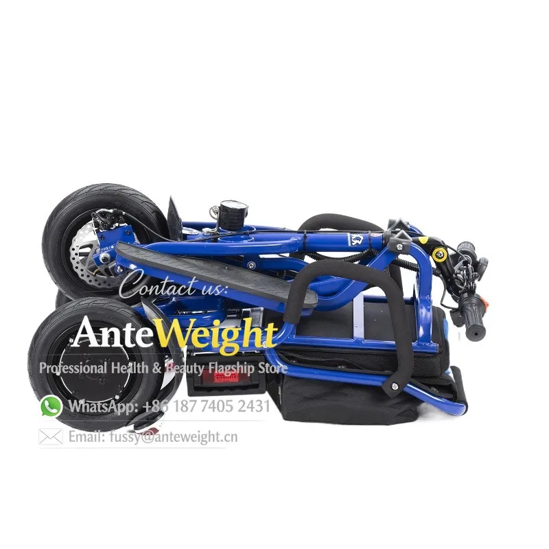 2026 Light Weight Electric Foldable Mobility Scooter 3 Wheel for Seniors Disabled