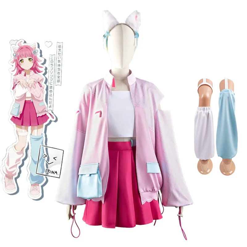 Love Live! Tennoji Rina Cosplay Costume Nijigasaki High School Idol Club Tennouji Stage Costumes Carnival Anime Clothing