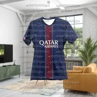 MOTO 2025 Mens Womens PSG 25-26 Home Short Sleeve Football Shirt Youth Kids Training Oversized Soccer Uniform Breathable Jersey