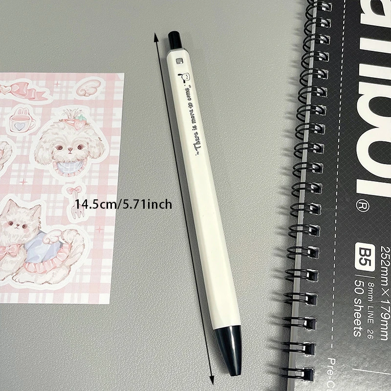 Sanrio 0.5mm Tip To Press The Neutral Pen Square Replaceable Refill Student School Supplies Stationery Homework Toys Girls Gift