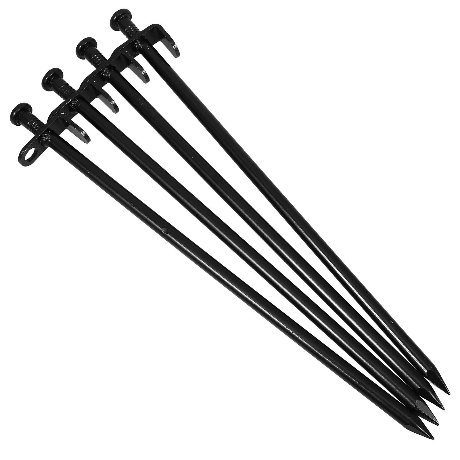 

4pcs Metal Ground Stakes For Garden Landscaping Fabric Fixing Durable Tent Pegs Tarp Anchors Lawn Nails Camping Spikes Plant