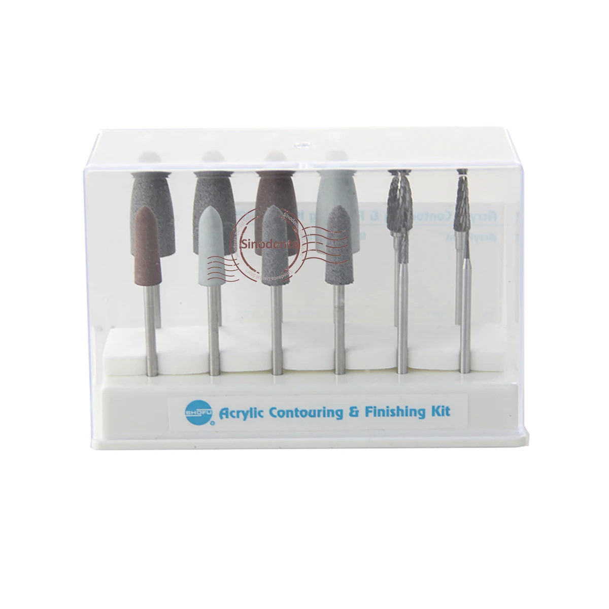 1 Set Dental Acrylic Contouring&Finishing Kit Clinically for Intraoral Grinding/Polishing Base Resin or Acrylic Resin Materials