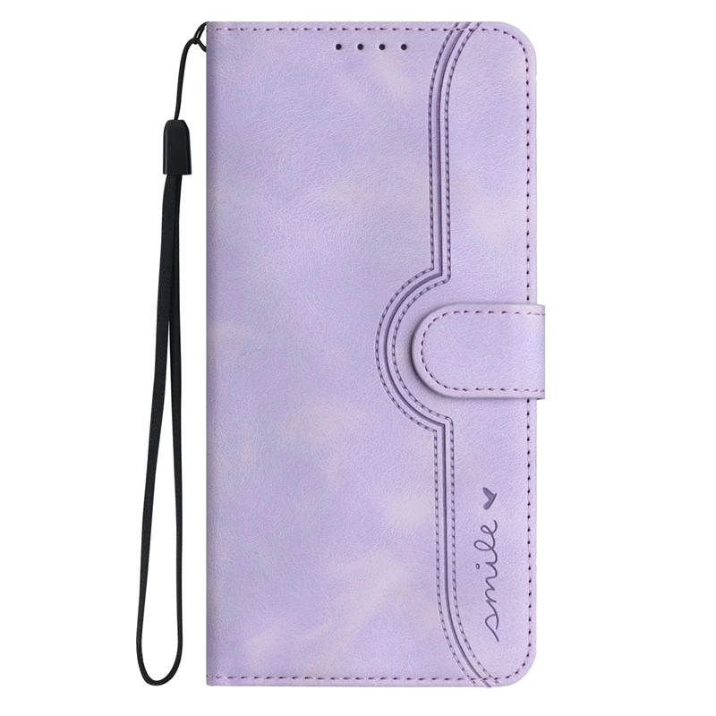 Redmi 14C Leather Case For Etui Xiaomi Redmi 14C Case Smile Pattern Wallet Flip Book Cover for Xiomi Redmi14C Phone Shell Funda