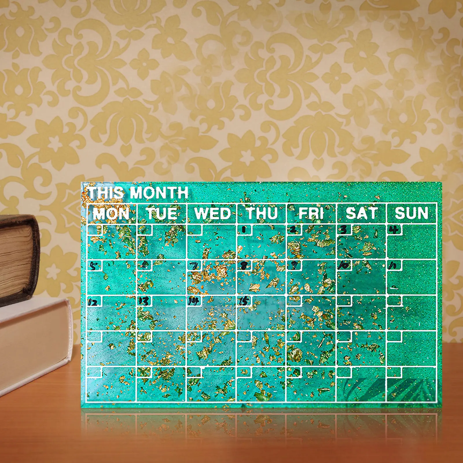 

Diy Month Plan Silicone Mold Easy Demold Durable Schedule Ornament Handmade Craft Mold Lightweight Work Scheduler Notepad Molds