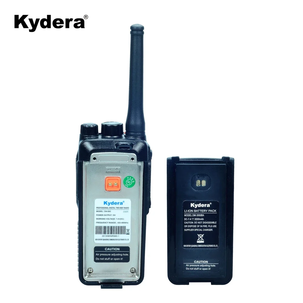 Luxe Waterdichte DMR Kydera DR-2020plus Draagbare IP67 Walkie Talkie DMR Uhf Vhf Digitale Radio Met GPS