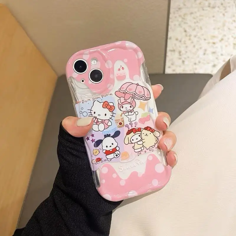 Sanrio Hello Kitty chain Case For infinix Hot 30i 40i Note 30 40 Pro Play SMART 7 8 Plus SparkGO 2024 2023 TECNO ZERO CAMON 30