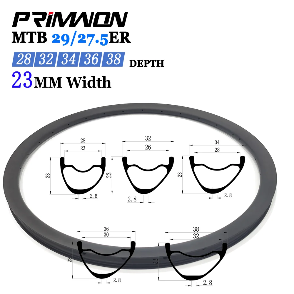 

Superlight MTB Carbon Rim 27.5/29er Mountain Bike Disc Asymmetry Clincher Tubeless 23mm Deep Mtb Rims UD 3K 12k Marble Hookless