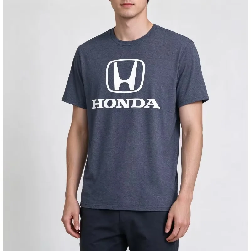 Family Matching 2026 New Vintage Style Pattern Scooter T-Shirt Men's Casual Comfort Top