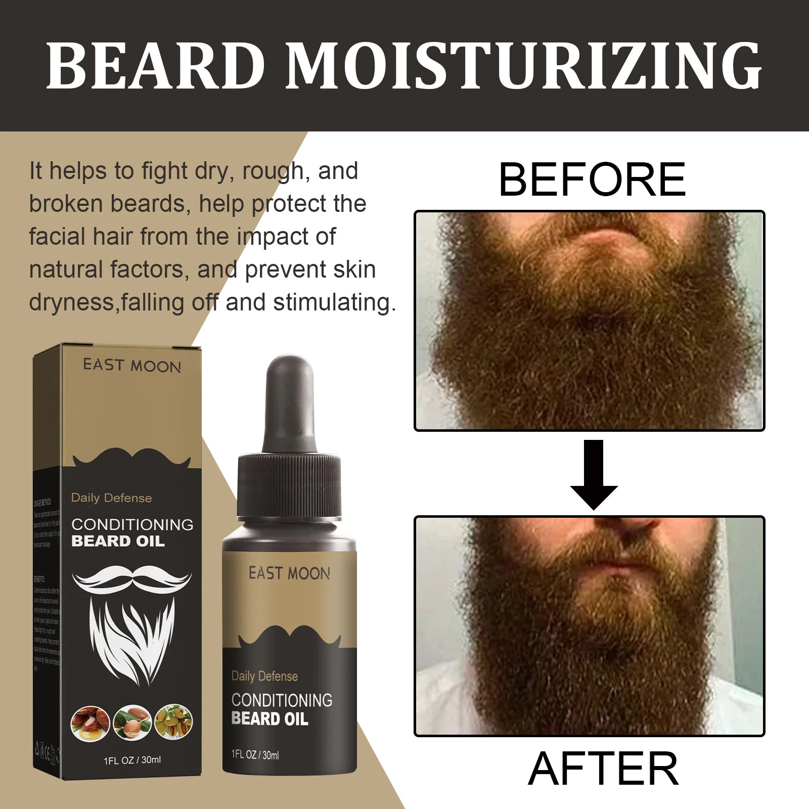 30ml Beard Growth Oil Serum For Men Beard Growth And Grooming Soften Strengthen Styling  Oil Nourish Beard Care Oil
