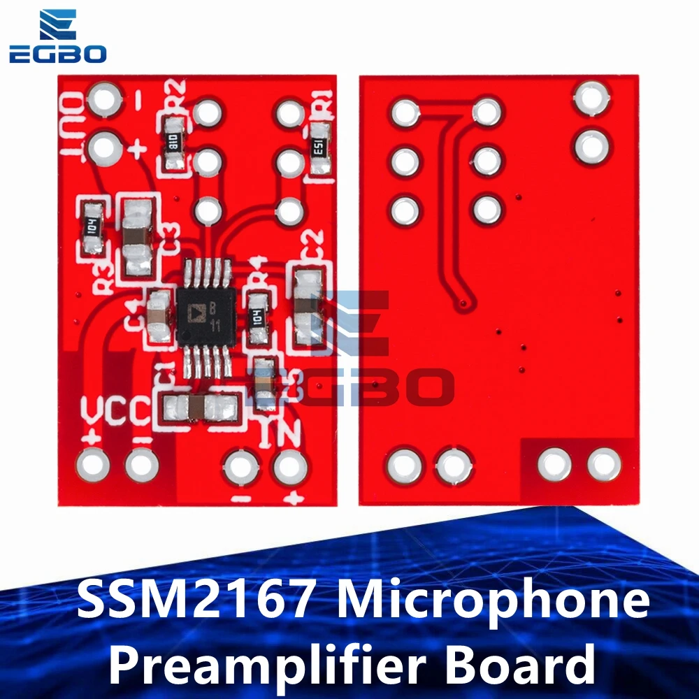 DC 3V 5V SSM2167 Microphone Preamplifier Board Module Low Noise Voltage COMP Compression Mono Preamp For Audio Signal Chains