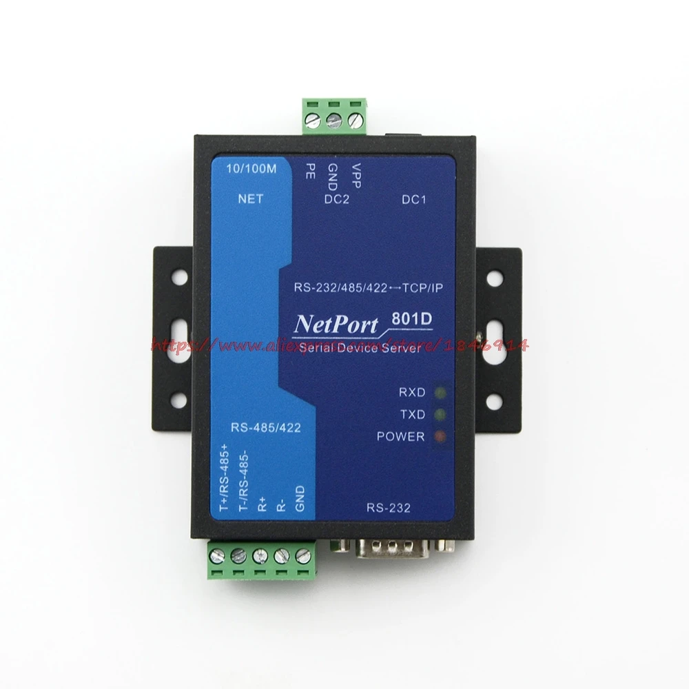 Industrial Serial Server MODBUS gateway RS485/422/232 to Ethernet module NP801D