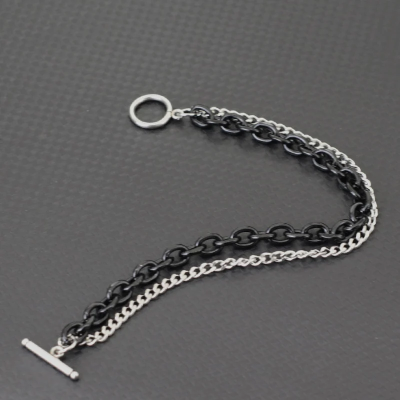 Fashion Motorcycle Equipment Accessories Bracelet For Men Stainless Steel Cuban Chain Braslet Outdoor Sports Cycling Hand Joias