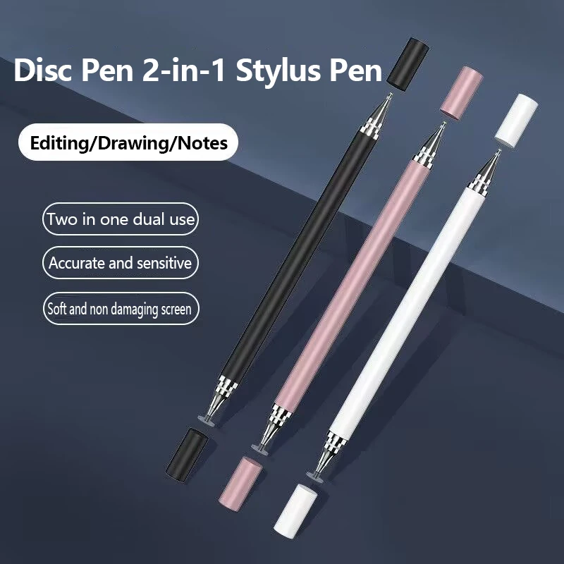 Precise Touch 2 In 1 Stylus Pen For Cellphone Tablet Capacitive Touch Pencil For Samsung Universal Android Phone Screen Pencil