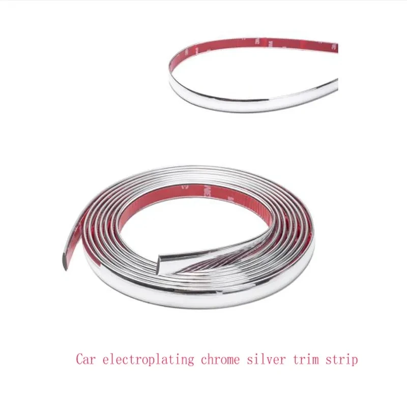 3M 5M Exterior Car Chrome Body Strip Bumper Auto Door Protective Moulding Styling Trim Sticker 40MM 50MM