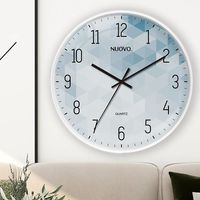 Simple and Modern Clock Wall Clocks, Silent Clocks, Calendar Luminous Watch, Wall Non-punching 8-inch 10-inch 12-inch Stylish