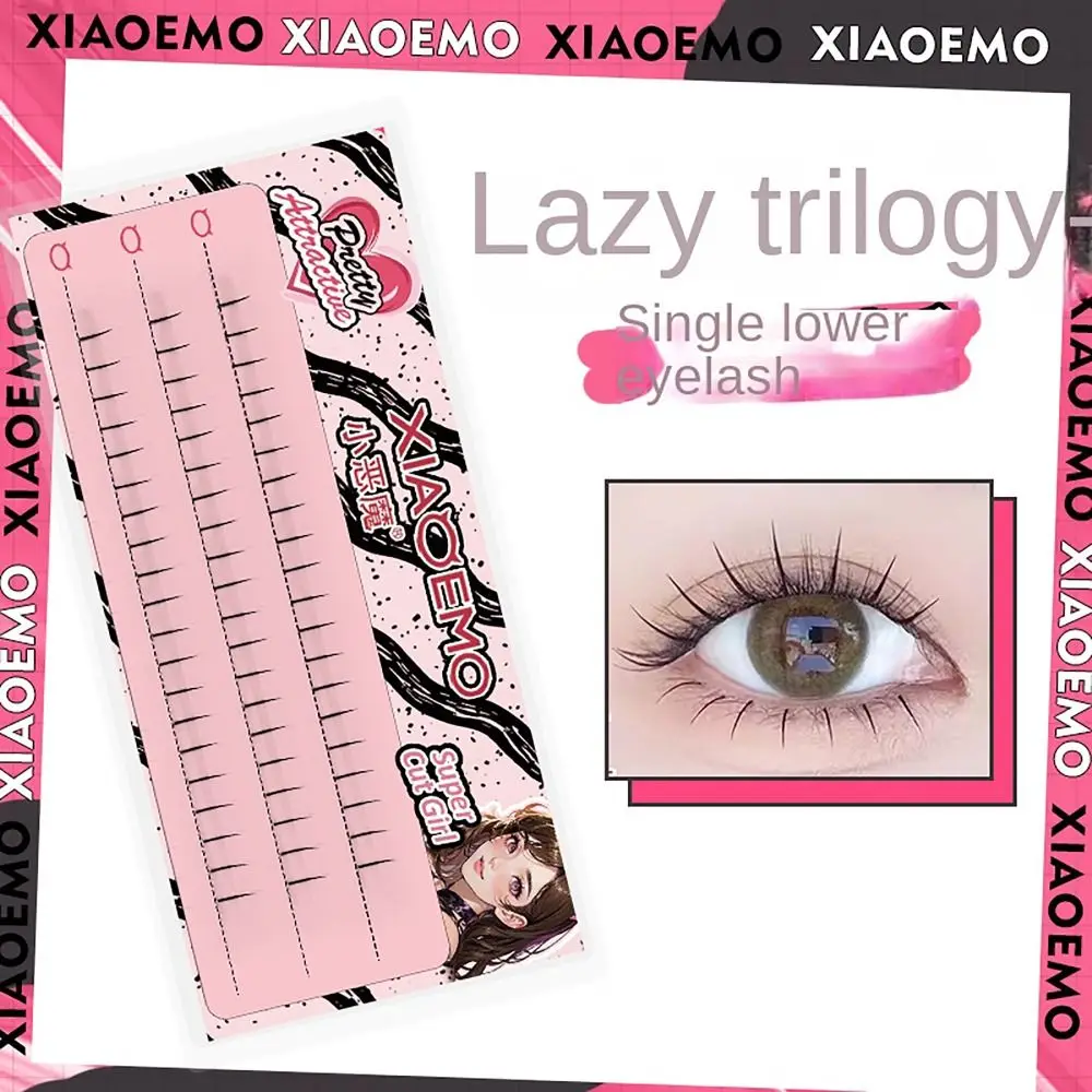 Natural 6/11/12/14 MM Grafting Fake Lashes 10 Rows Black Stems False Lashes V-Shape DIY Eyelash Extension Women