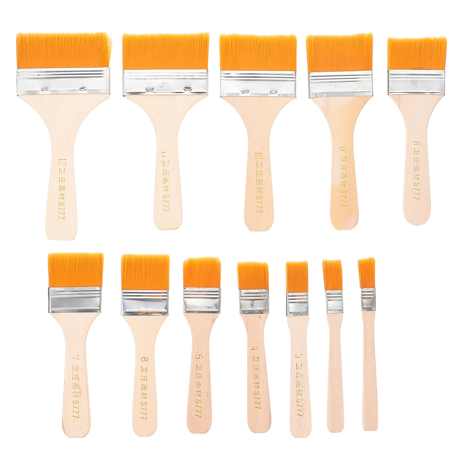 

12 Pcs Nylon Oil Painting Brush Craft Toddler Brushes Child Detail for Kids Tools