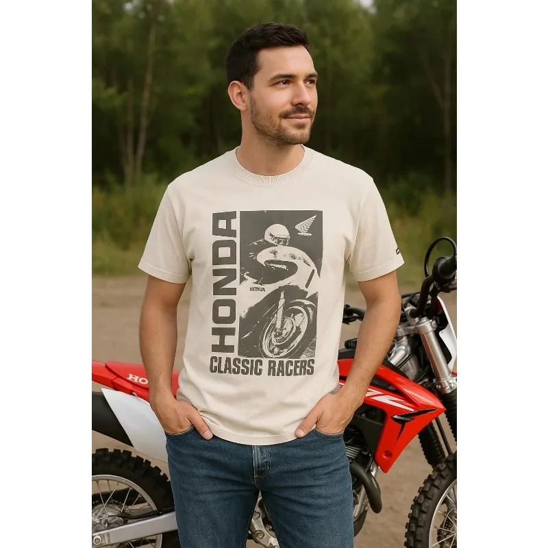 

Футболка оверсайз 2026 года с графическим принтом Honda Racing Repsol, винтажная, высококачественная, хлопковая, повседневная, уличная, свободного кроя, с короткими рукавами