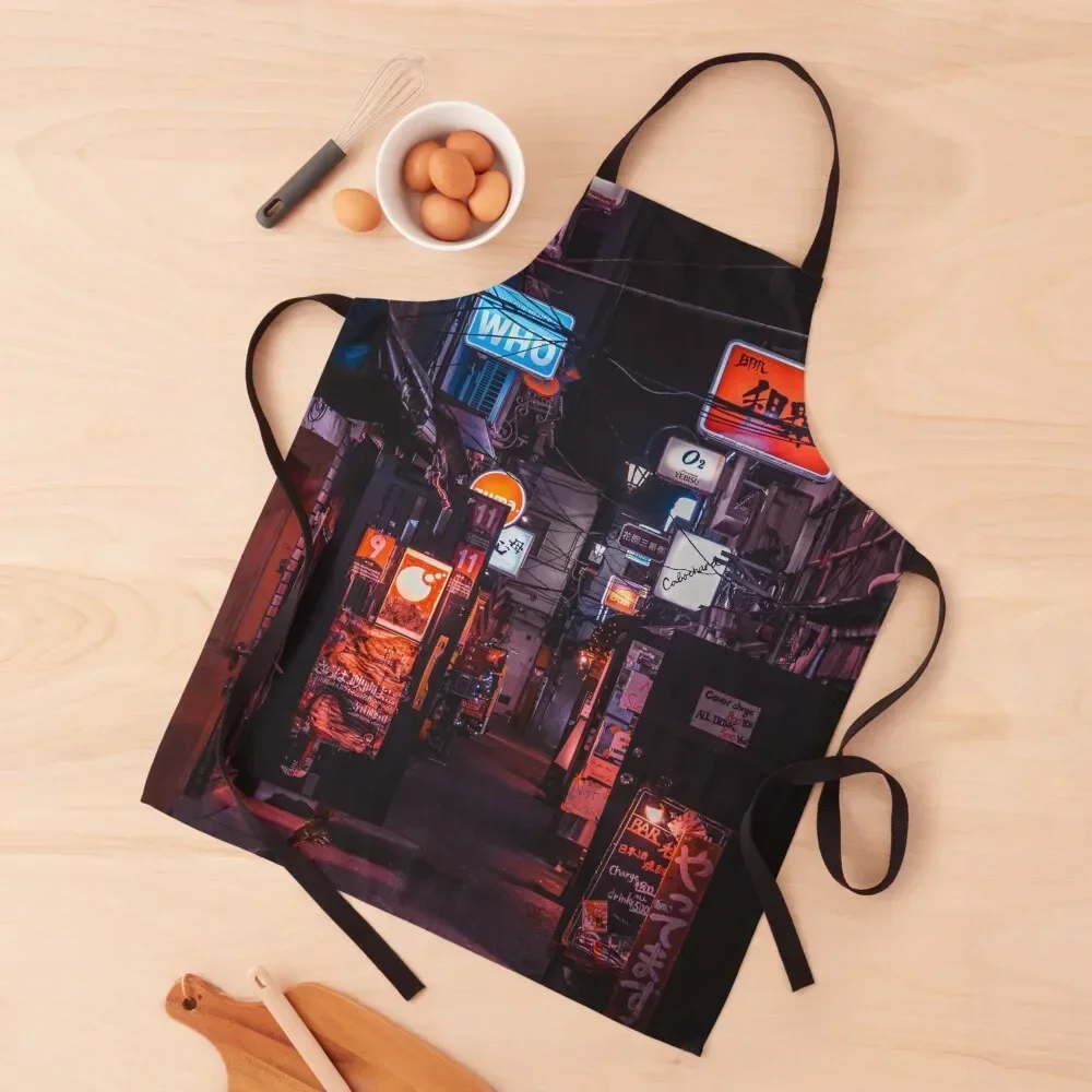 

Golden Gai Tokyo Bar Crawl Apron For Nail Stylist Kitchens Accessories Kitchen New 2022 Year Kitchen Things For Home Apron