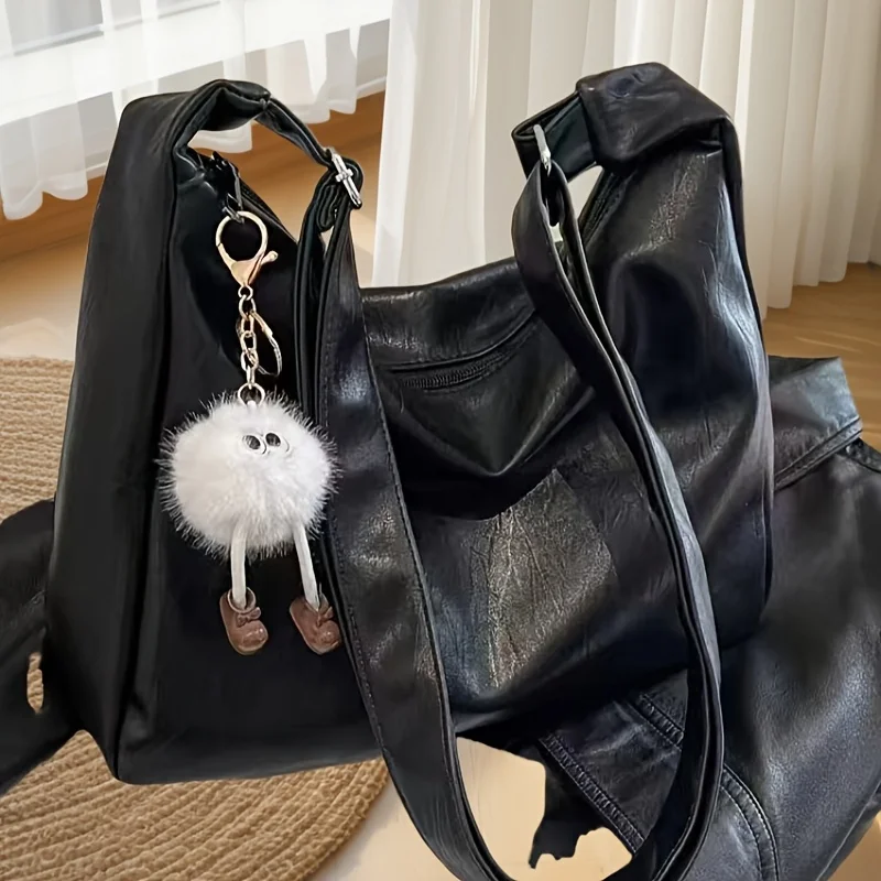 Neue, schlichte Tasche mit großem Fassungsvermögen für Damen, modische und vielseitige lässige Umhängetasche – Detail 5