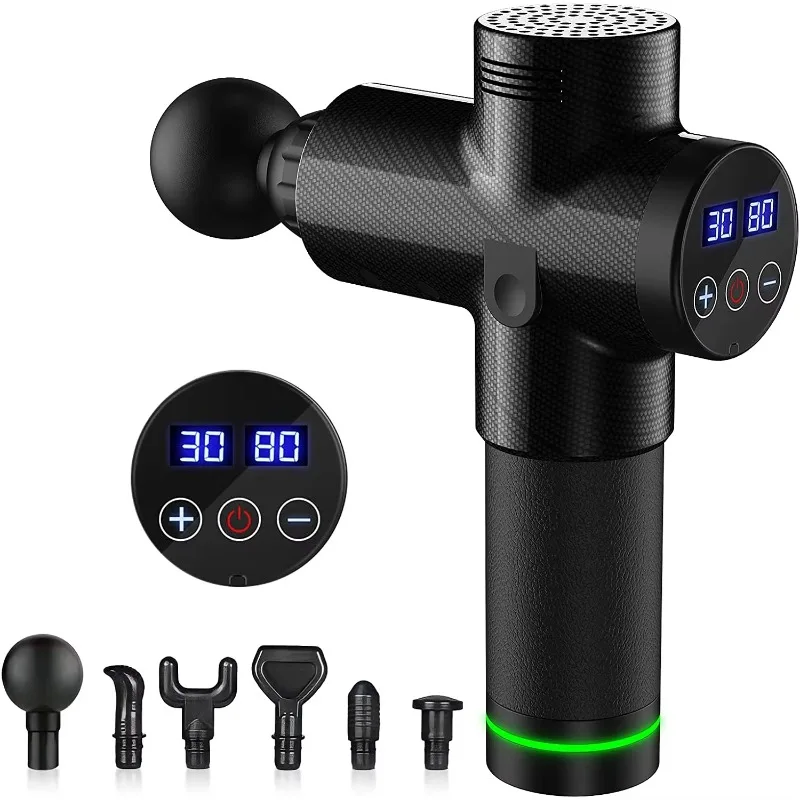 

Массажер для мышц, мини-массажер для глубоких тканей, скорость фасции, перкуссия, вибрационная головка для тела, профессиональный ручной экран, фасциальный массаж