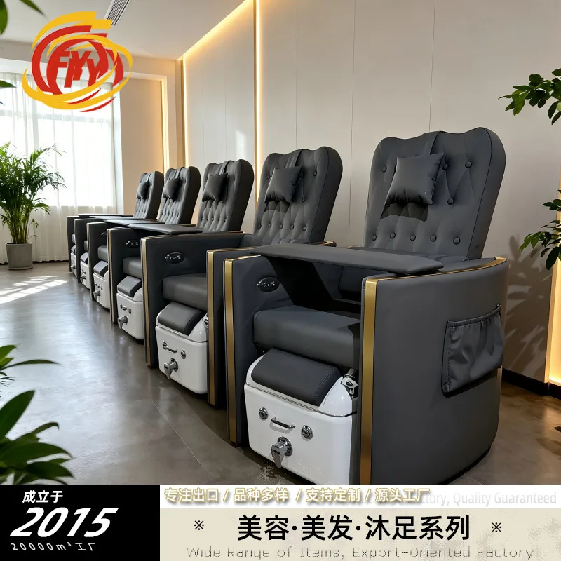 Nail salon sofa foot massage chair eyelash extension sa lon recliner integrated foot bath, electric f oot massage, foot therapy