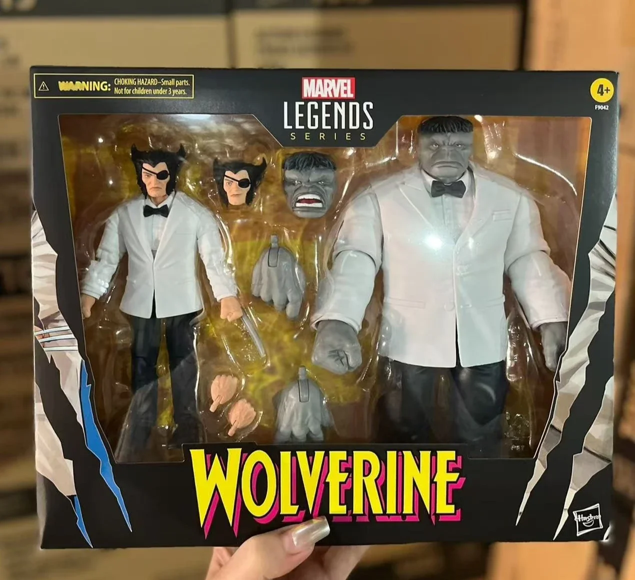 

In Stock Hasbro Suit One-Eyed Casino Wolverine Grey Hulk Suit Model Toys