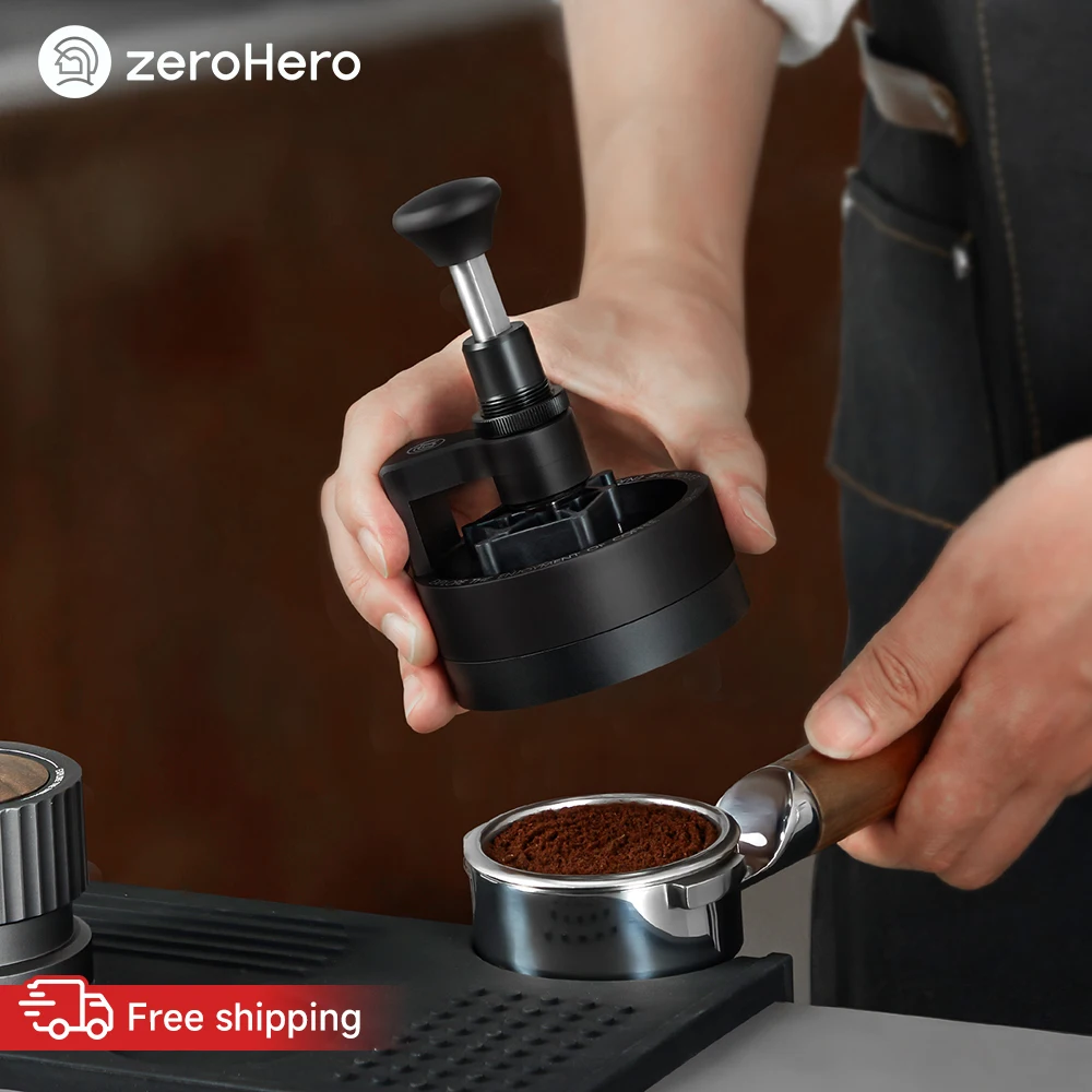 zeroHero Shadow Needle Distributor 2.0 58mm 13 Pin 8 Point Magnet Lock for Espresso Machine Barista Brewing Pro Kit and Cleaning