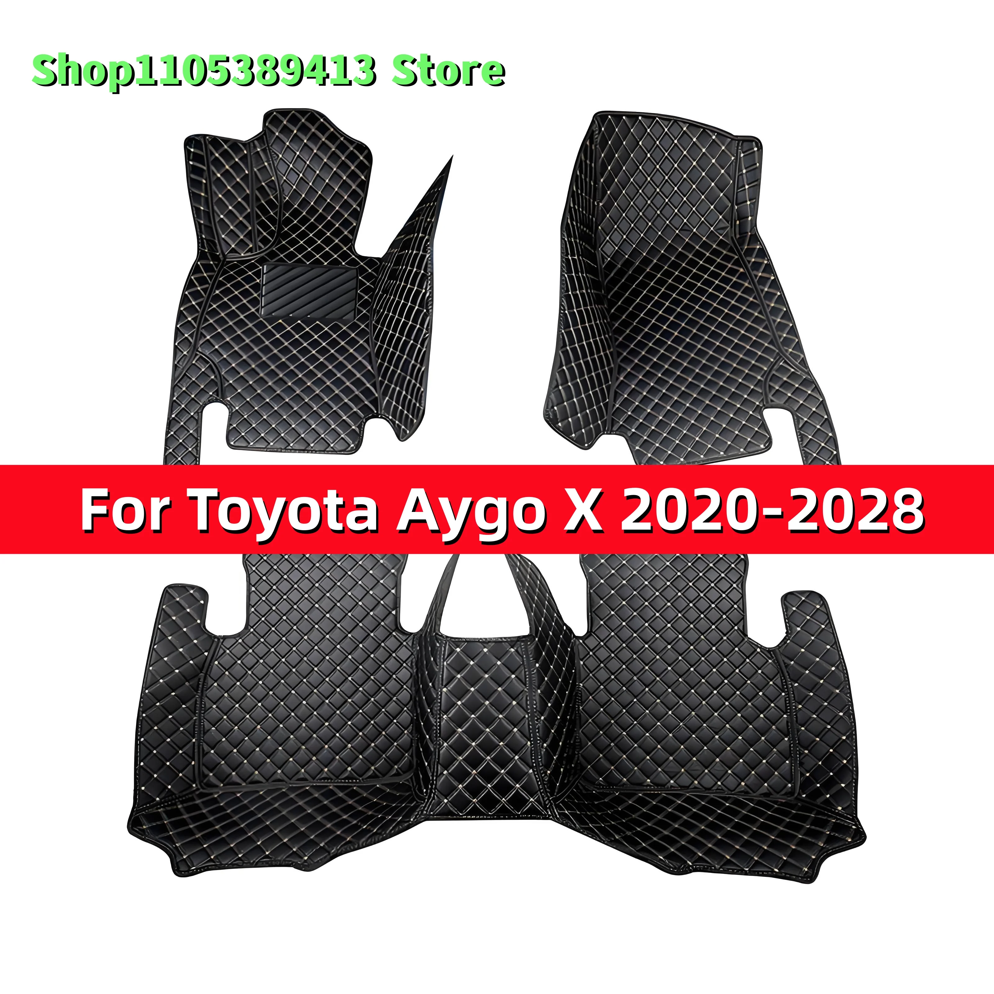 Tappetini Auto Personalizzati per Toyota Aygo X 2021 2022 2023 2024 2025 2026 2027 2028 Accessori Tappeti Auto