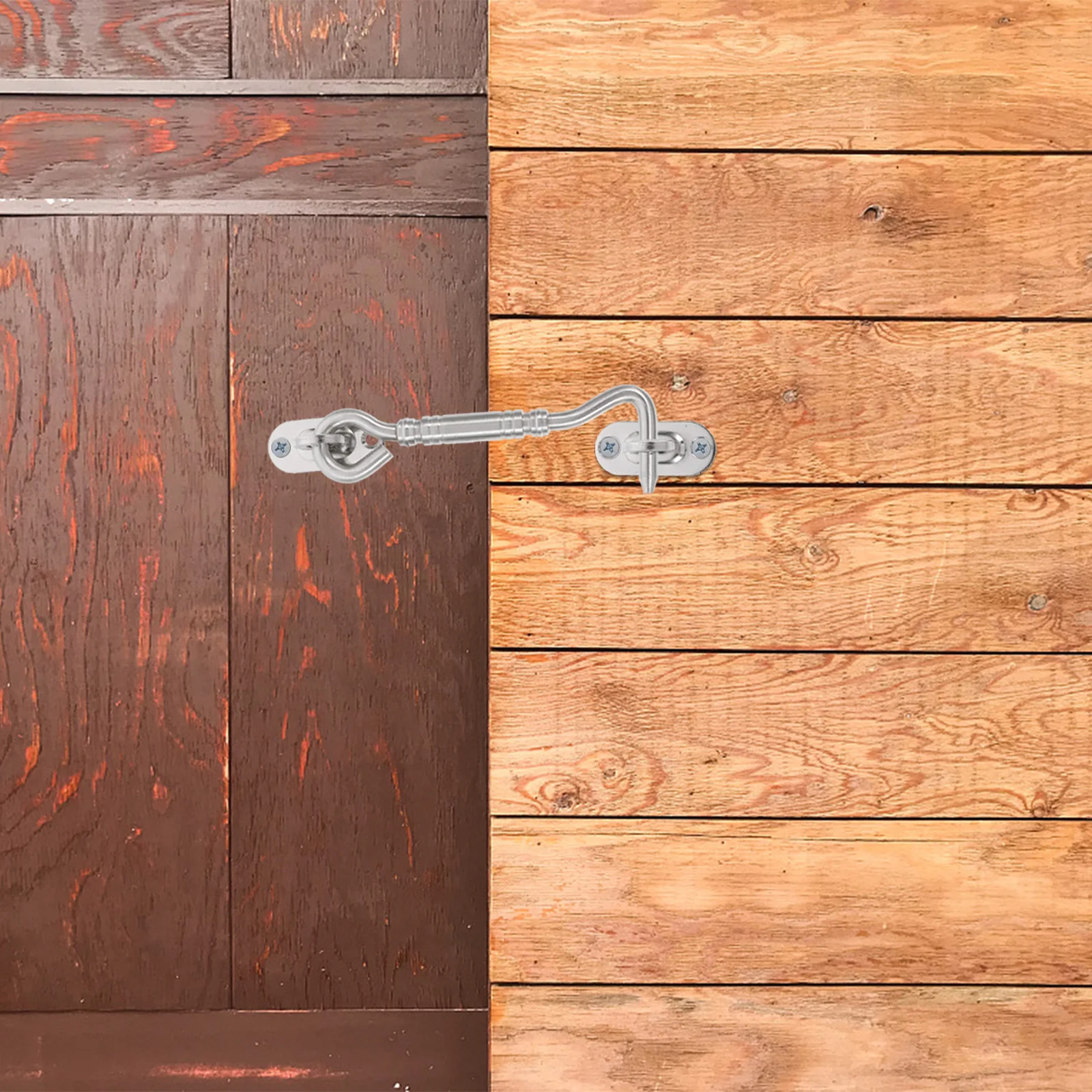 

1 set 1 Set Door Latch Lock Heavy Duty Stainless Steel For Barn Garage Sliding Shed Gates Interior Exterior Doors Durablelatch