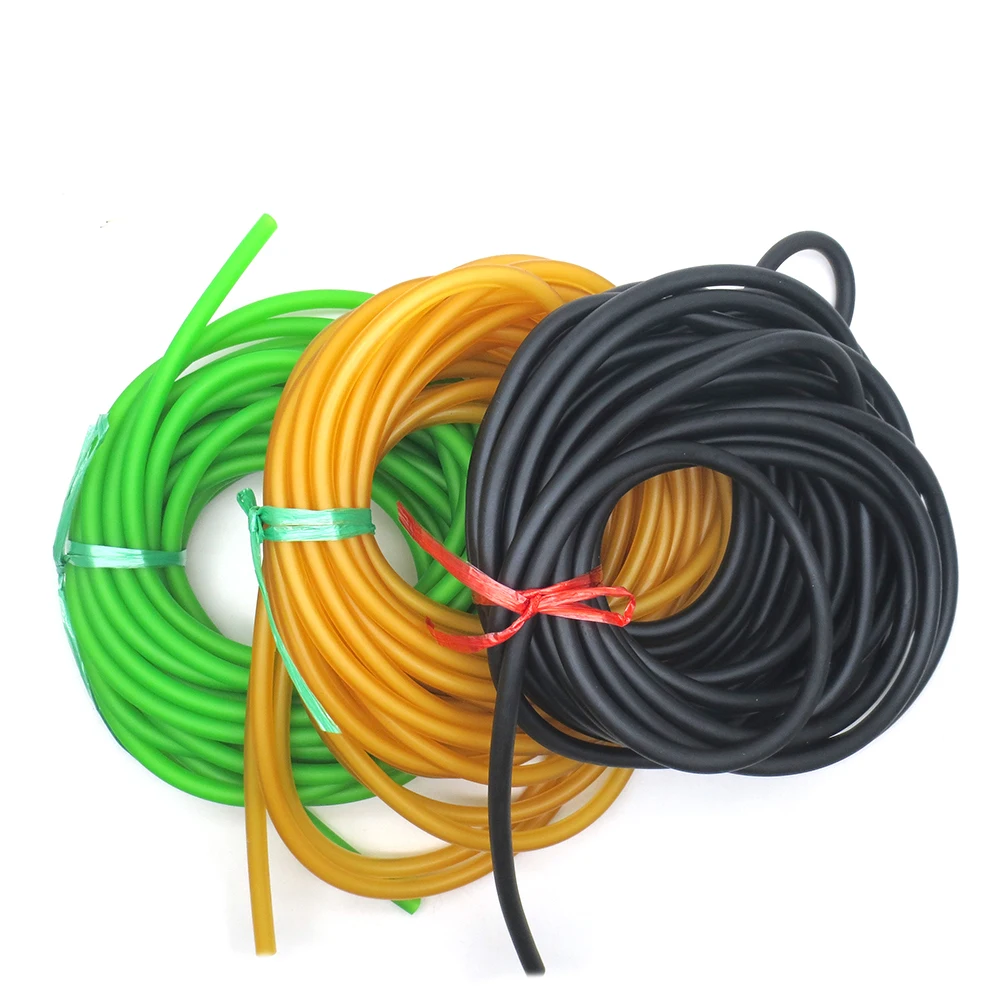 5-50Meters 3070 Black Rubber Band  Used For Hunting  Slingshot InterDiameter 3mm  Out Diameter 7mm