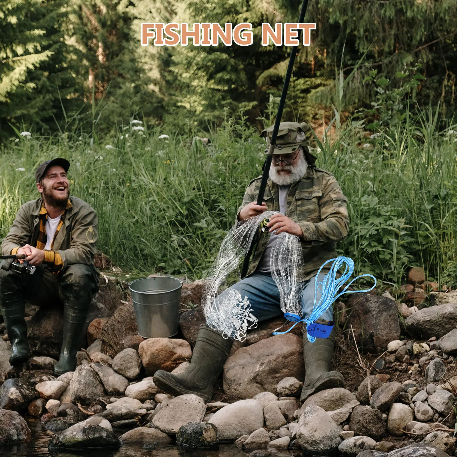 

Hand Throw Net Fishing Cast Net Monofilament Lightweight Portable Design Easy Casting High Sensitivity Mesh Bait