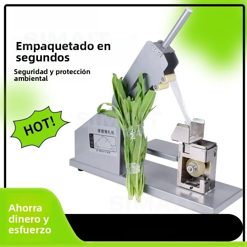 Semi Automatic PE PVC Film Bundling Machine Supermarket Vegetable Strapping Binding Packaging Tool