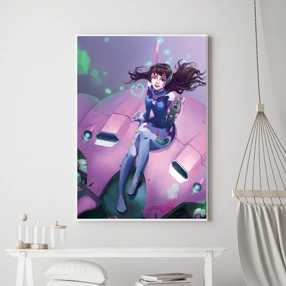 Game O-Overwatch Poster Prints Poster Wall Painting Bedroom Living Room Wall Bar Restaurant Sticker Small