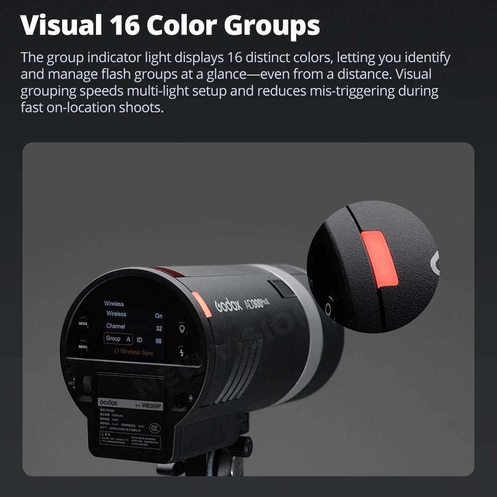 GODOX 300W All In One Outdoor Flash AD300ProII 2.4G TTL HSS Studio Flash AD300Pro II With X2T/XPRO/XPROII/X3 Pro/X3 Trigger