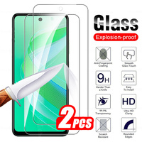 2Pcs Tempered Glass For Infinix Smart 8 Protective Glass For Infinix Smart 8 Smart8 4G Screen Protector Safety Cover Films X6525