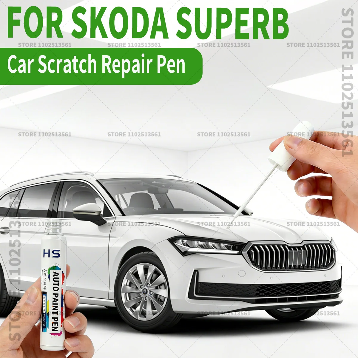 

Ручка-корректор для ремонта лакокрасочного покрытия автомобиля Skoda Superb, средство для удаления царапин, аксессуары для авто, цвета: коричневый мрамор, белое золото LD1X, серый яшма D7S