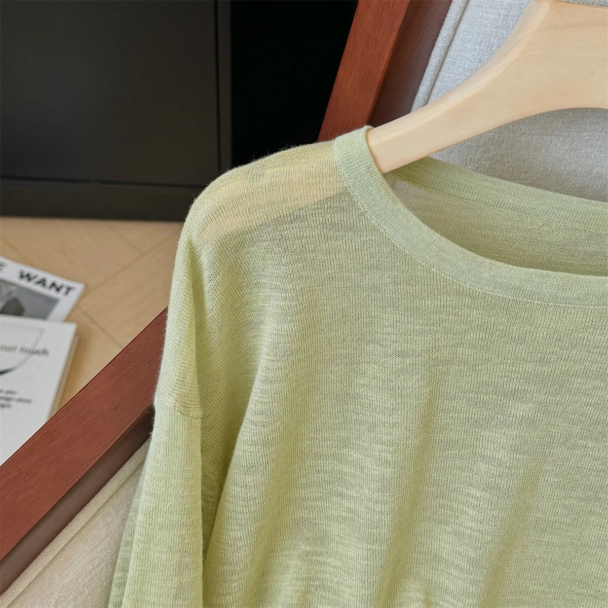 Damen Sexy Transparentes Crop-Top mit Kordelzug und Langen Ärmeln, Sonnenschutz-Überwurf, Trendige Casual Bluse in Petite-Größen – Detail 21