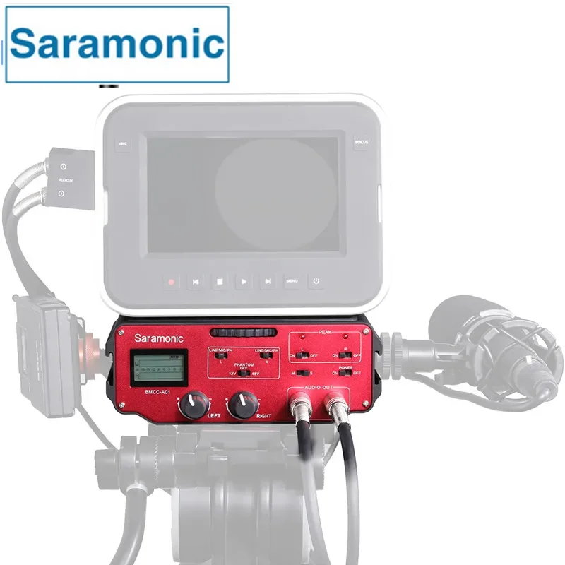 NEW Saramonic BMCC-A01 Camera Microphone Audio Adapter Mixer Professional for Blackmagic Cinema Camera view 2