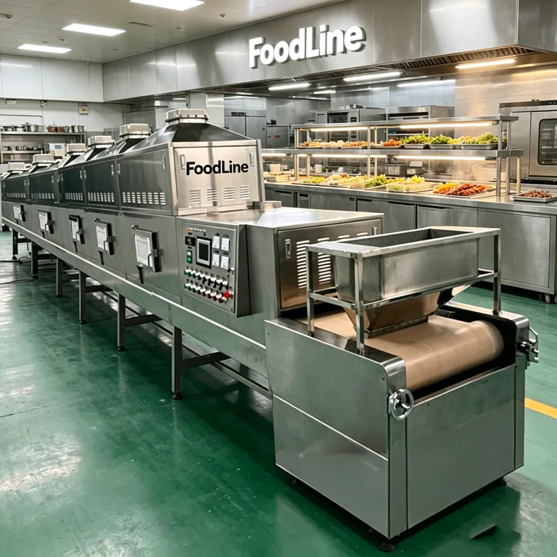 Automatic Food Sterilizer Tunnel Belt Microwave Larvae Drying Machine Larave Microwave Dryer Machine Customized