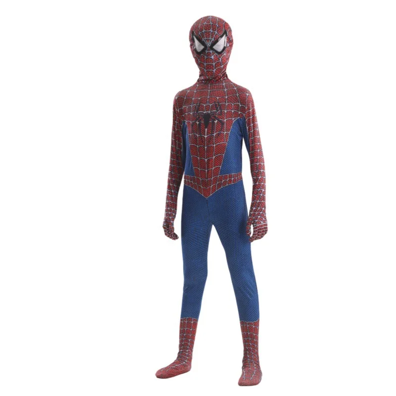 Complete Halloween-cosplayset voor Spider-Man-fans, verzamelaars, Miles Morales Zentai-pak, geschikt voor Halloween, kerstfeesten en andere feestelijke gelegenheden.