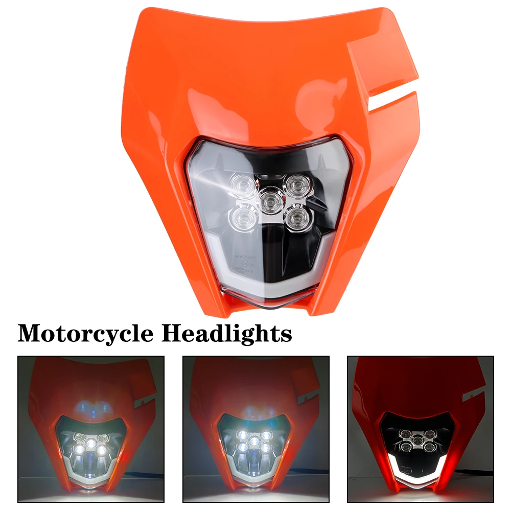 For 150 250 350 450 Headlamp High Beam For Moto KTM Off-Road Motorcycle Headlights LED Accessories Universal Night Light