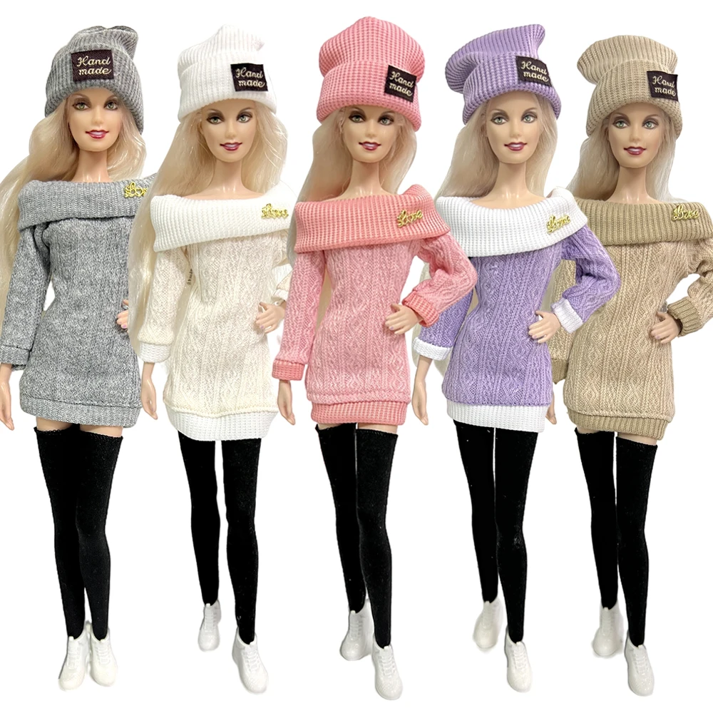 1 Set  Fashion Sports Outfit Casual Dress Demin Pants For 1/6 Doll Clothes Dress For BJD Doll Clothes Doll Accessories Toys JJ